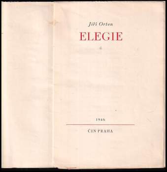 Jiří Orten: Elegie