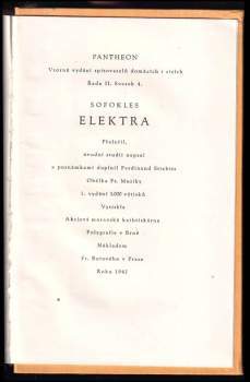Sofoklés: Elektra