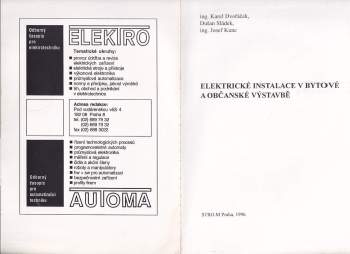 Dušan Sládek: Elektrické instalace v bytové a občanské výstavbě