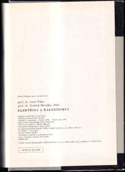 Josef Fuka: Elektřina a magnetismus