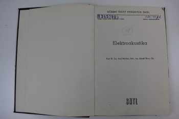 Zdeněk Škvor: Elektroakustika
