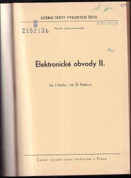 Jiří Kadlec: Elektronické obvody