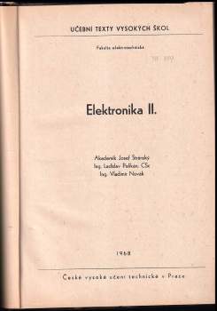 Vladimír Novák: Elektronika