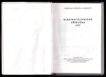 Stanislav Roškota: Elektrotechnická příručka 1977