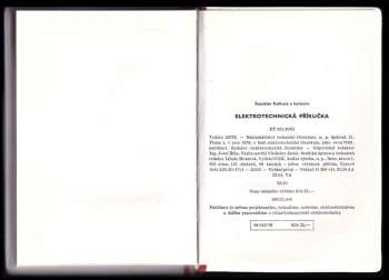 Stanislav Roškota: Elektrotechnická příručka 1977