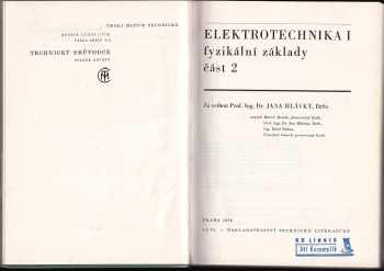 Jan Hlávka: Elektrotechnika
