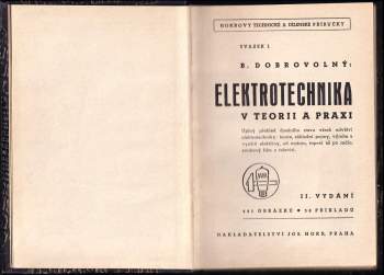 Bohumil Dobrovolný: Elektrotechnika v teorii a praxi