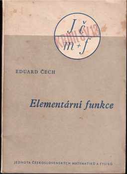 Eduard Čech: Elementární funkce