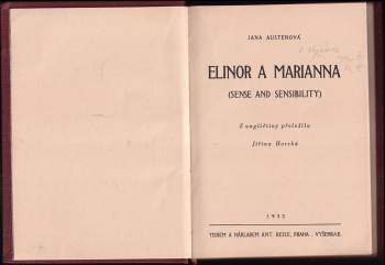 Jane Austen: Elinor a Marianna