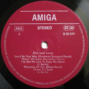Ella Fitzgerald Und Louis Armstrong