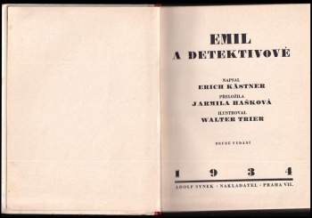 Erich Kastner: Emil a detektivové