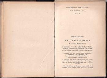 Erich Kastner: Emil a tři dvojčata