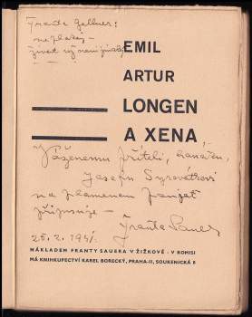 Franta Sauer: Emil Artur Longen a Xena