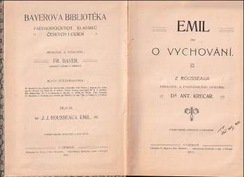 Jean-Jacques Rousseau: Emil, čili, O vychování