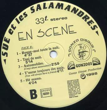 Sue Et Les Salamandres: En Scene