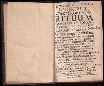 Joannes Henricus Ignatius Khinel: Enchiridij Sacrorum Rituum, Sacro-Sanctae Romano-Catholicae Ecclesiae