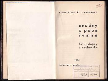 Stanislav Kostka Neumann: Enciány s Popa Ivana