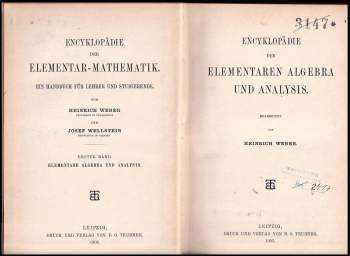 Heinrich Weber: Encyklopadie der Elementar-mathematik