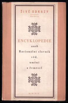 Encyklopedia aneb Racionální slovník věd, umění a řemesel