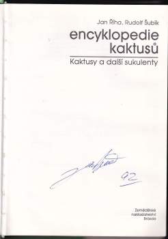 Jan Říha: Encyklopedie kaktusů