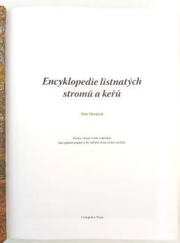 Petr Horáček: Encyklopedie listnatých stromů a keřů