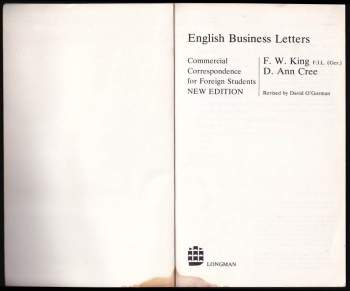 Frederick Walter King: English Business Letters