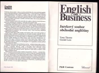 Tony Thorne: English on business