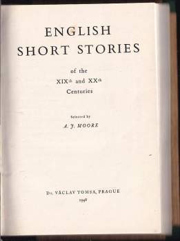 English short stories of the XIXth and XXth centuries