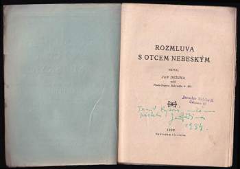 Jan Dědina: Rozmluva s otcem nebeským