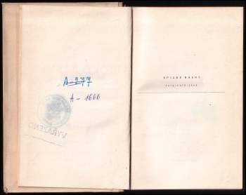 Jaroslav Vrchlický: Epické básně