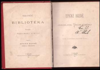 Jaroslav Vrchlický: Epické básně Jaroslava Vrchlického