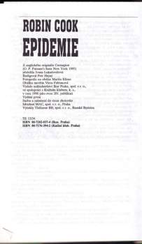 Robin Cook: Epidemie