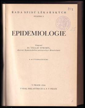 Václav Strimpl: Epidemiologie