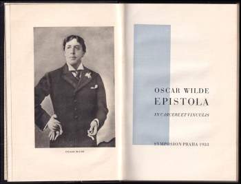 Oscar Wilde: Epistola in carcere et vinculis
