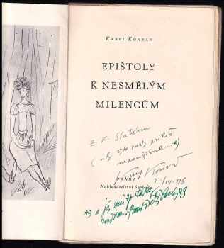 Karel Konrád: Epištoly k nesmělým milencům PODPIS