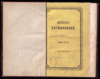Karel Havlíček Borovský: Epištoly kutnohorské
