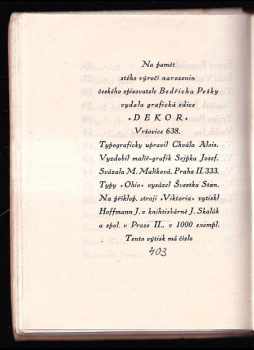 Bedřich Peška: Epitafy