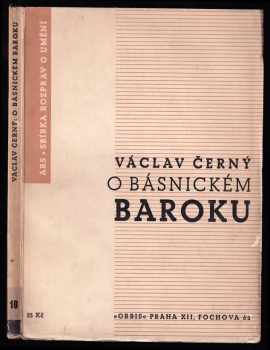 Václav Černý: Esej o básnickém baroku