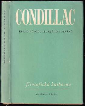 Etienne Bonnot de Condillac: Esej o původu lidského poznání