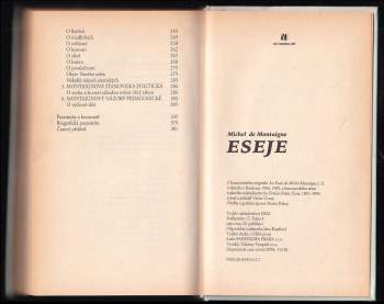 Michel de Montaigne: Eseje