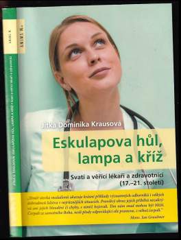 Eskulapova hůl, lampa a kříž