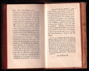 Michel de Montaigne: Essais de Montaigne, avec les notes de M. Coste - Nouvelle edition. - Tome VI.