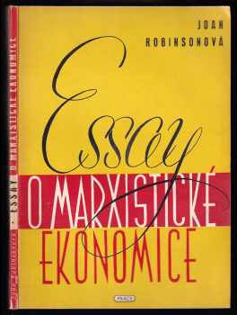 Essay o marxistické ekonomice