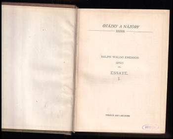Ralph Waldo Emerson: Essaye