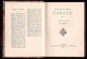 Ralph Waldo Emerson: Essaye