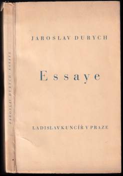 Jaroslav Durych: Essaye