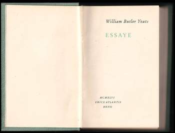 W. B Yeats: Essaye