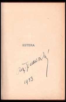Růžena Jesenská: Estera