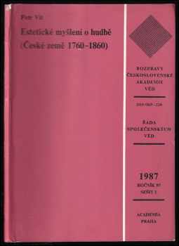 Petr Vít: Estetické myšlení o hudbě : (České země 1760-1860)