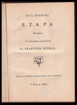 Paul Bourget: Etapa : Rom